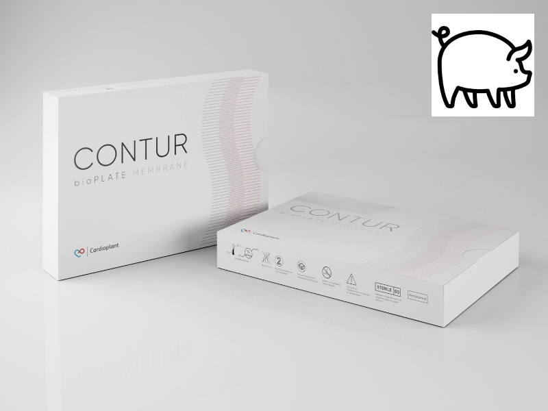 Мембрана bioPLATE CONTUR CardioPlant 30х40 мм (свиная диафрагма)